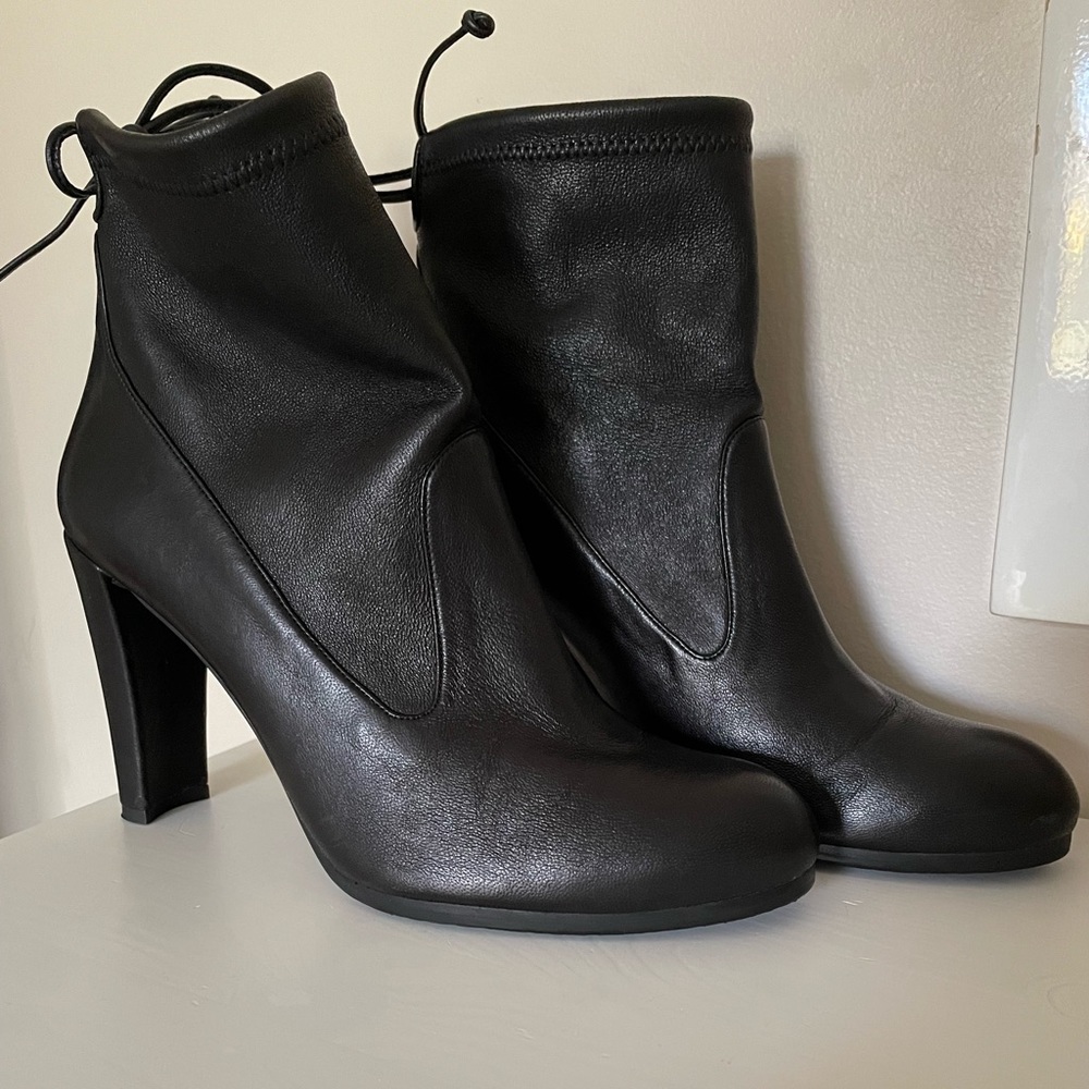 Stuart Weitzman Glove Tieback Bootie